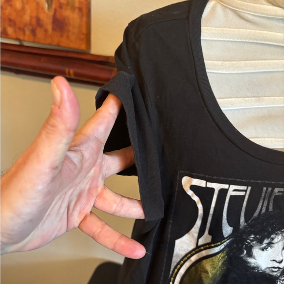 Stevie Nicks Black Graphic Women's Top - Picture 5 of 9
